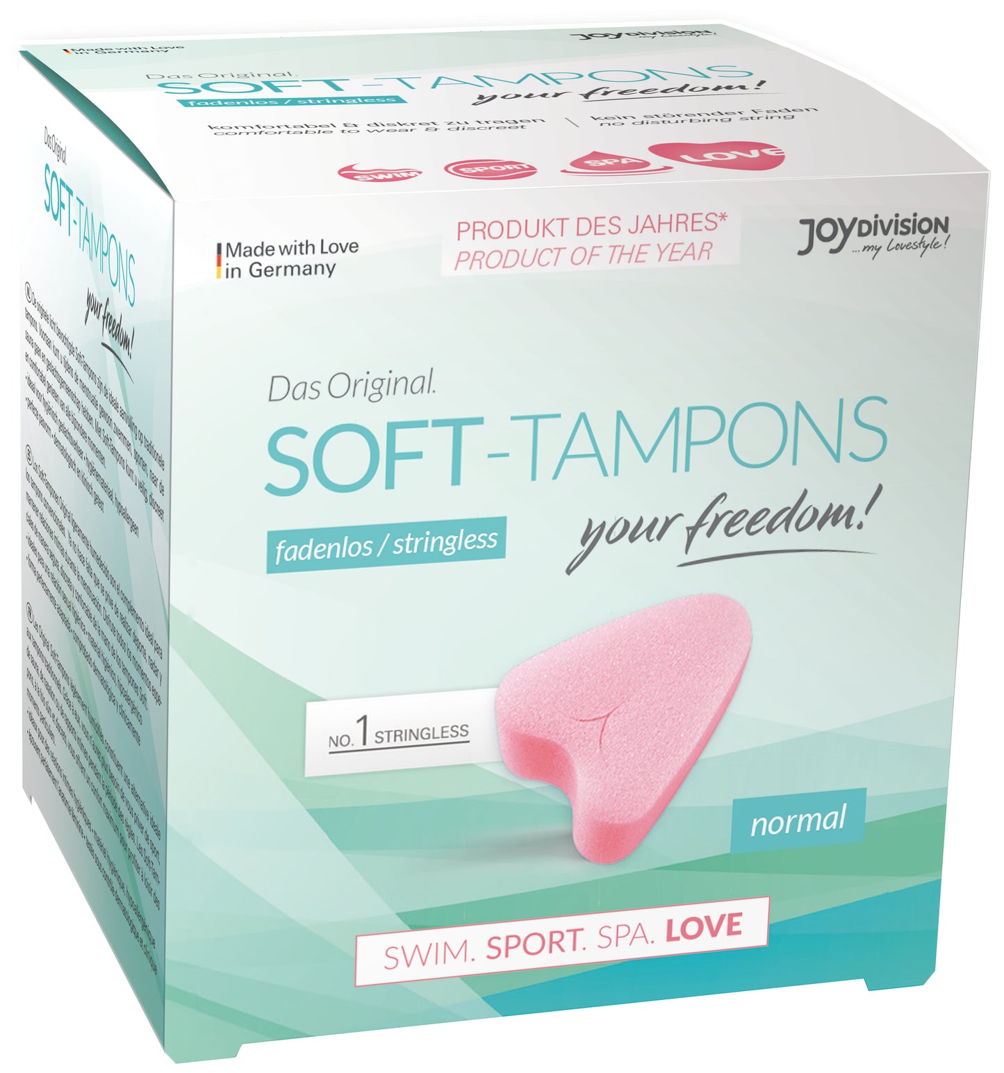 Stringless Original Soft Tampons Normal 3 Pieces – Comfortable Skin-Friendly Tampons