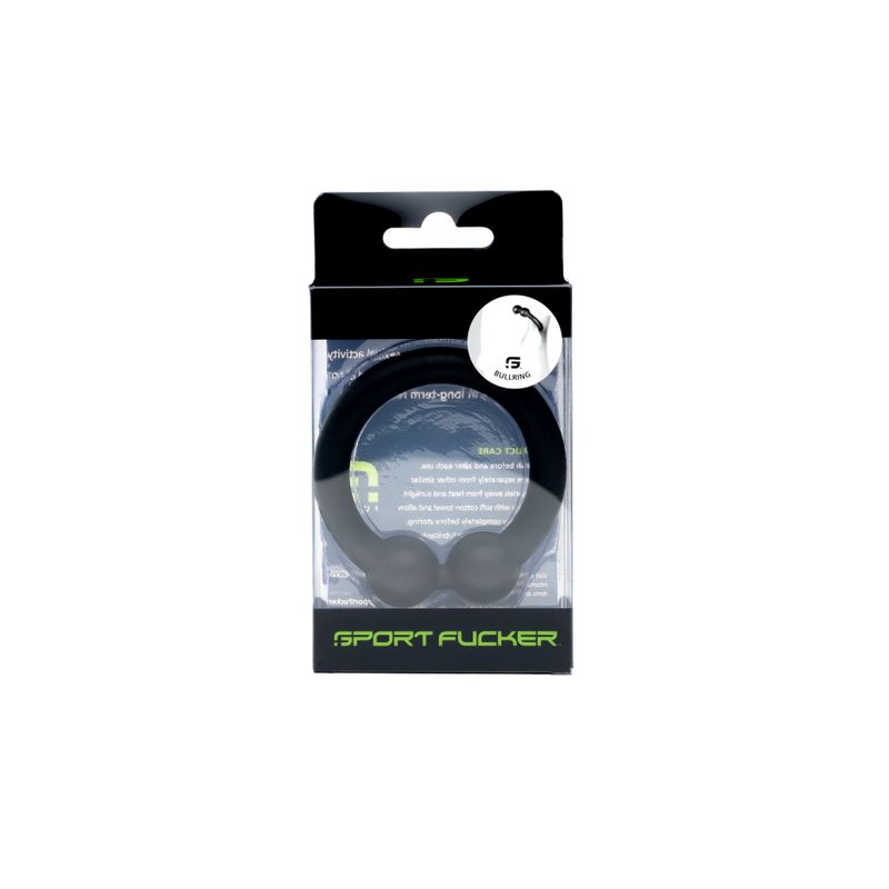 Sport Fucker Bullring - Silicone Cock Ring - Black 48mm