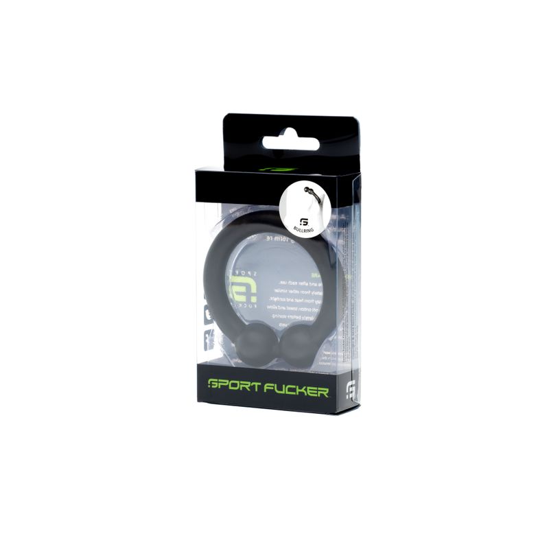 Sport Fucker Bullring - Silicone Cock Ring - Black 48mm