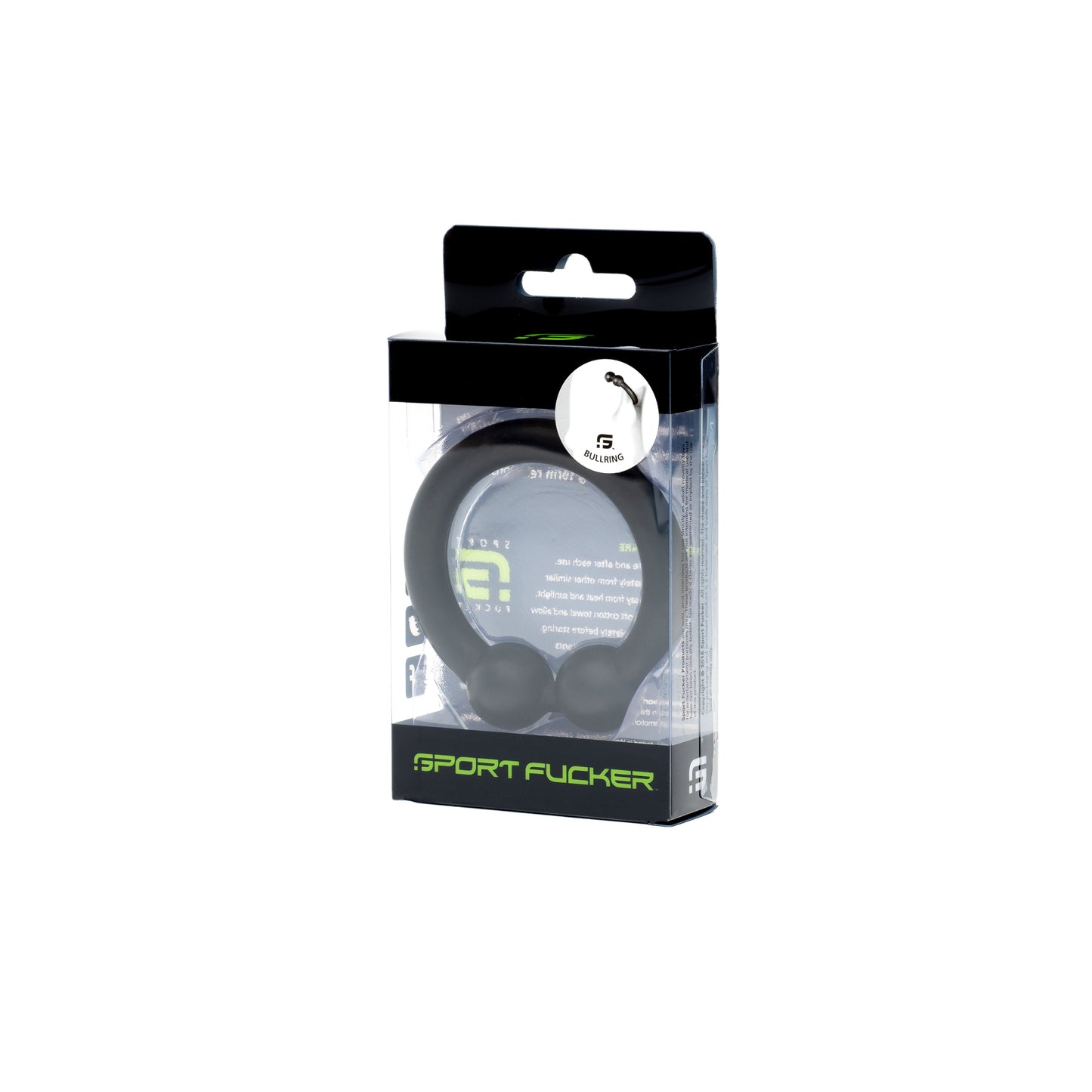 Sport Fucker Bullring - Silicone Cock Ring - Black 48mm