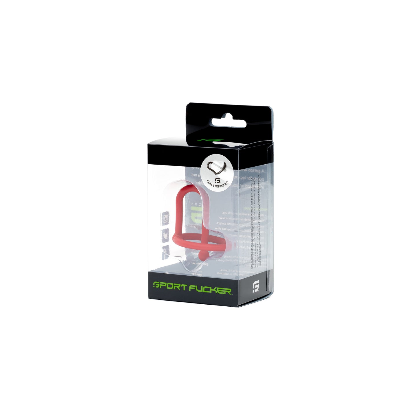 Cum Stopper 2.0 Red Silicone 45mm Insertable Length