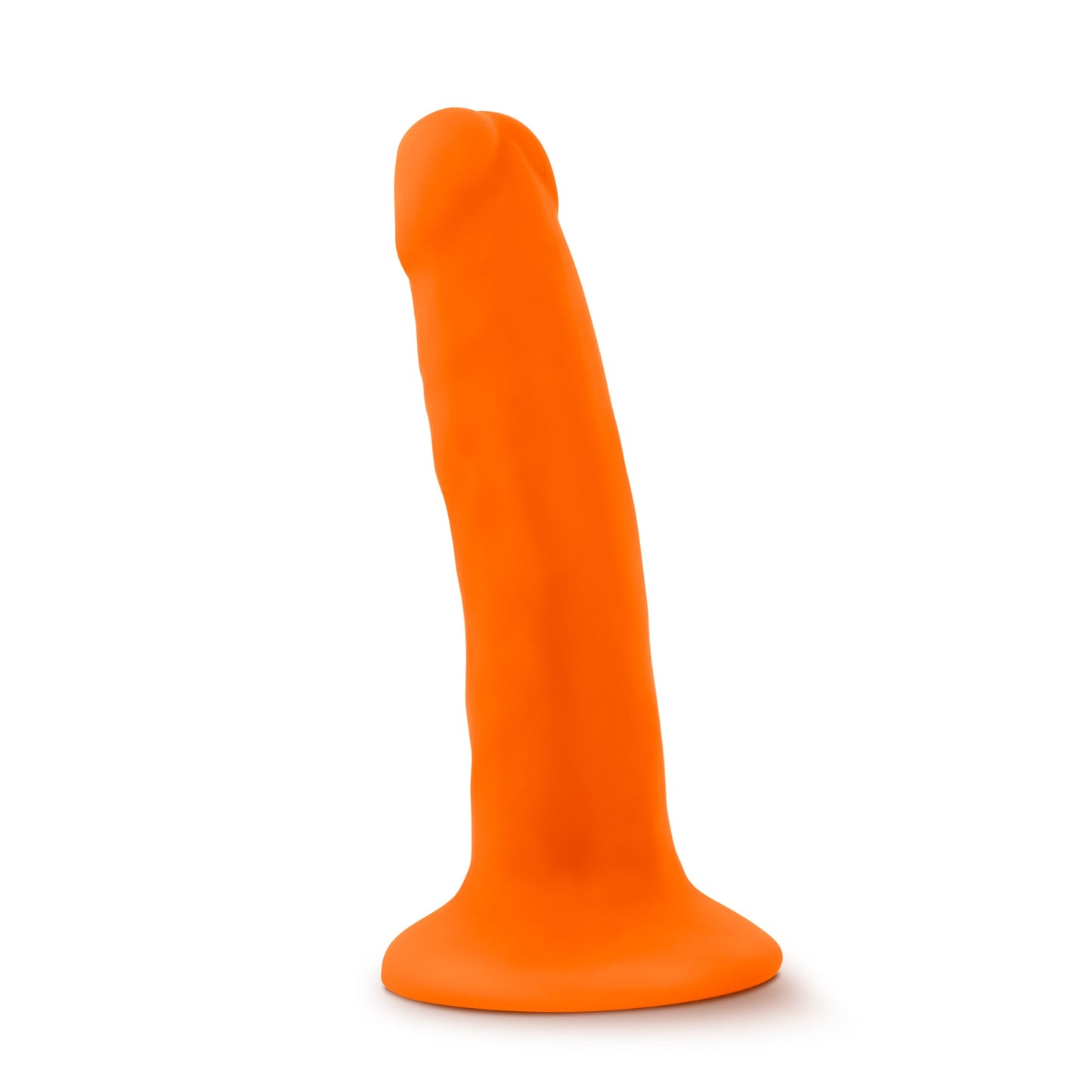 Neo Dual Density Cock 6 Inch Neon Orange Vibrator