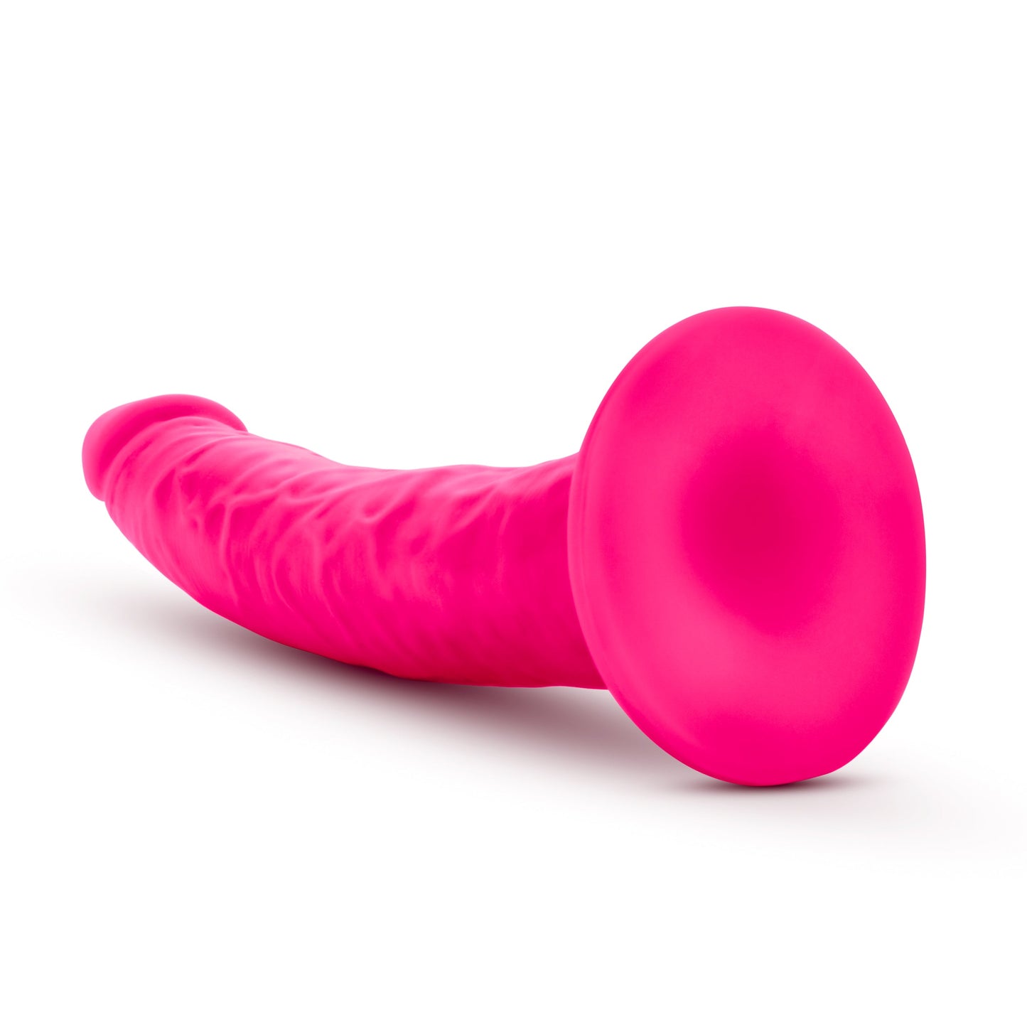 Neo Elite 7.5 Inch Dual Density Silicone Dildo Neon Pink
