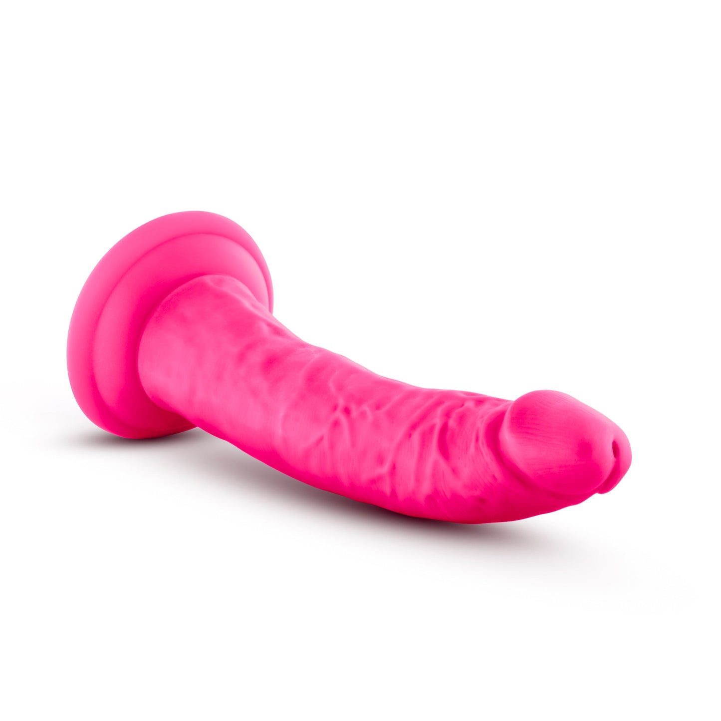 Neo Elite 7.5 Inch Dual Density Silicone Dildo Neon Pink