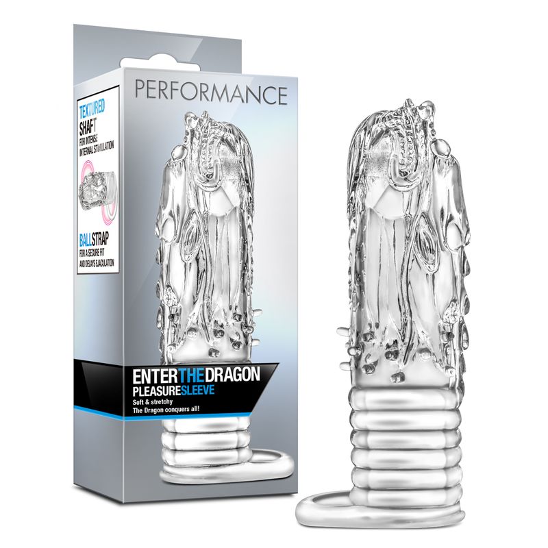 Performance - 'Enter The Dragon' Clear Cock Sleeve 5.25" Length