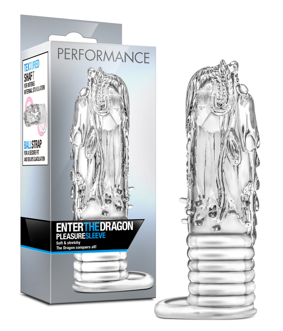 Performance - 'Enter The Dragon' Clear Cock Sleeve 5.25" Length