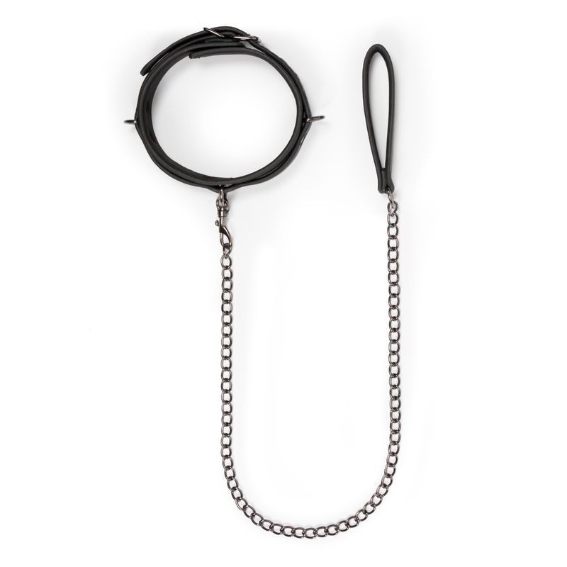 Fetish Collar With Leash Bondage Set for Submissive Play