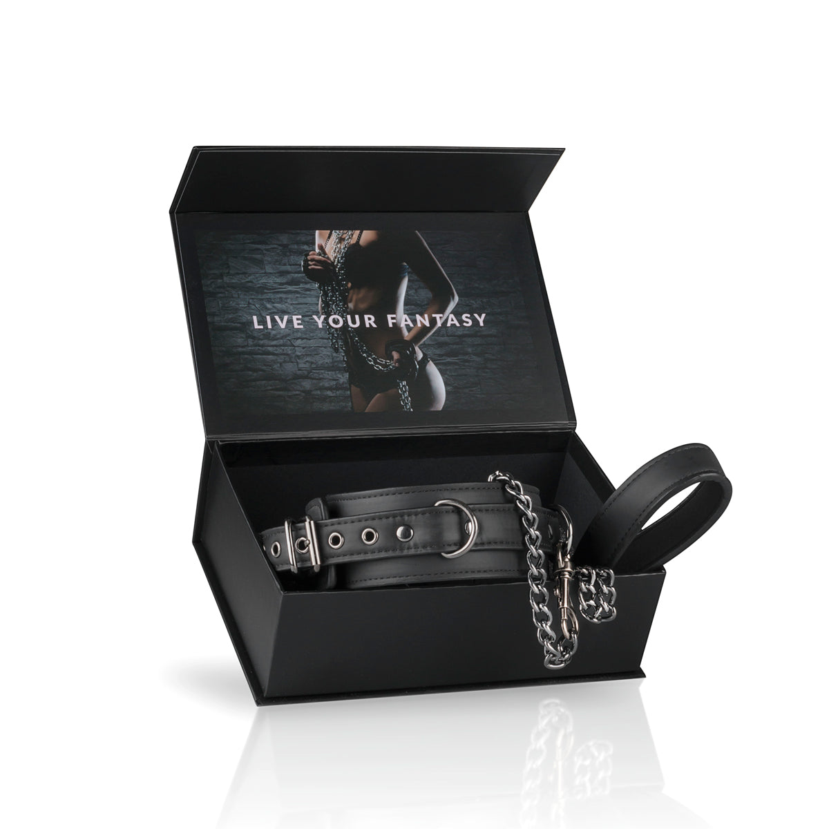Fetish Collar With Leash Bondage Set for Submissive Play