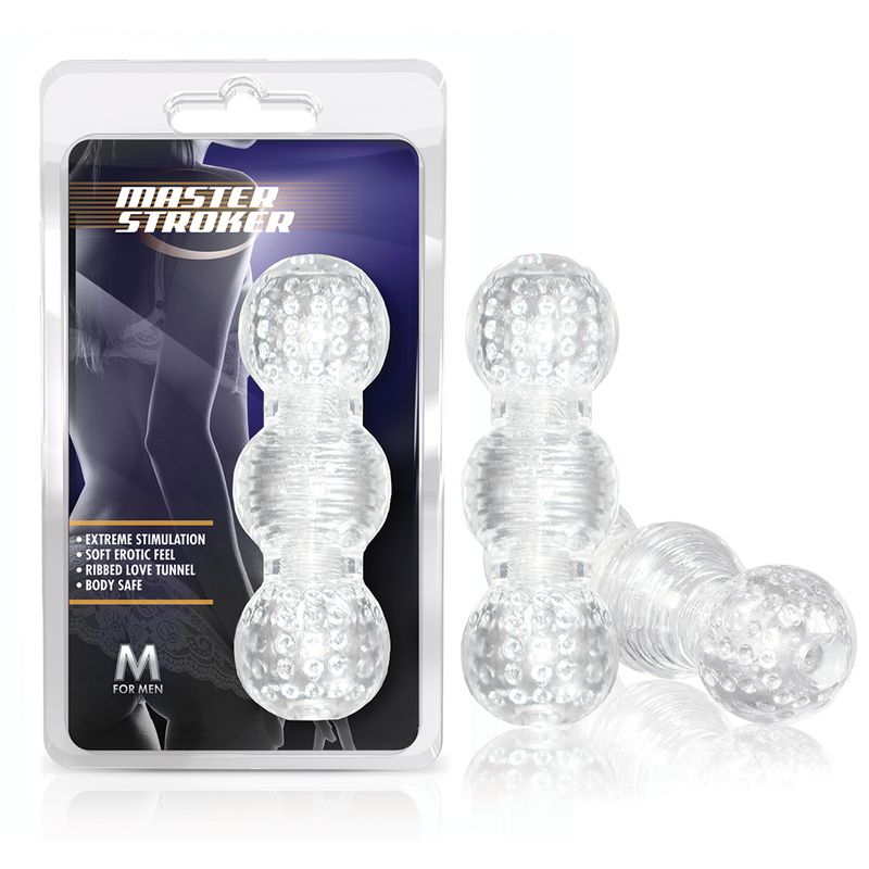 M for Men Master Stroker Clear 6 Inch Pocket Size