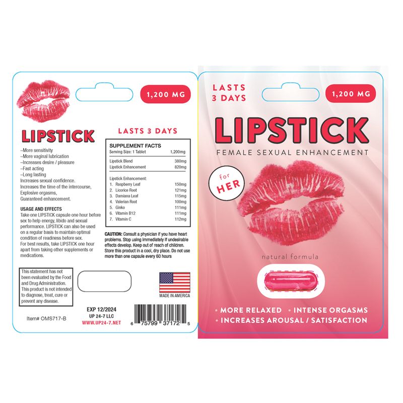 Lipstick Female Libido Enhancement Pills for Energy and Desire