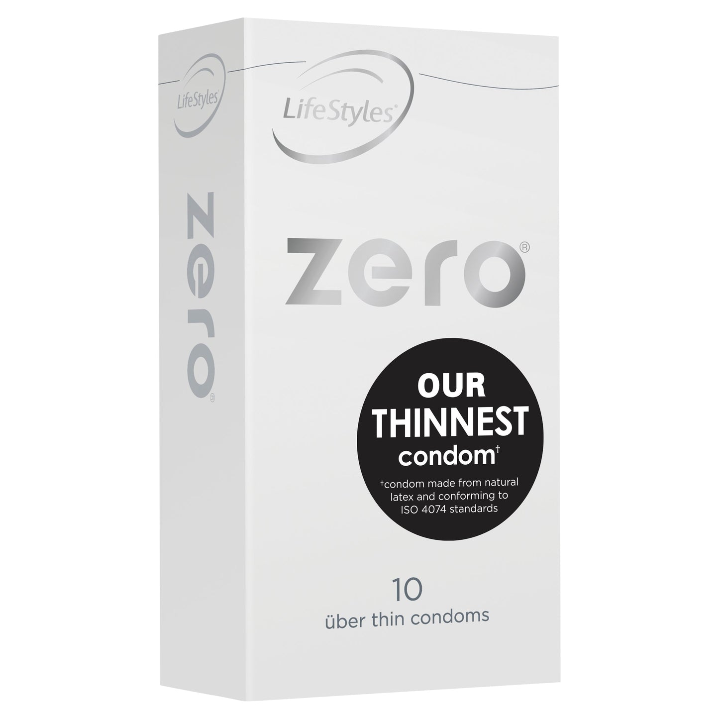 LifeStyles Zero Thin Lubricated Condoms – 52mm Condom 10 Pack
