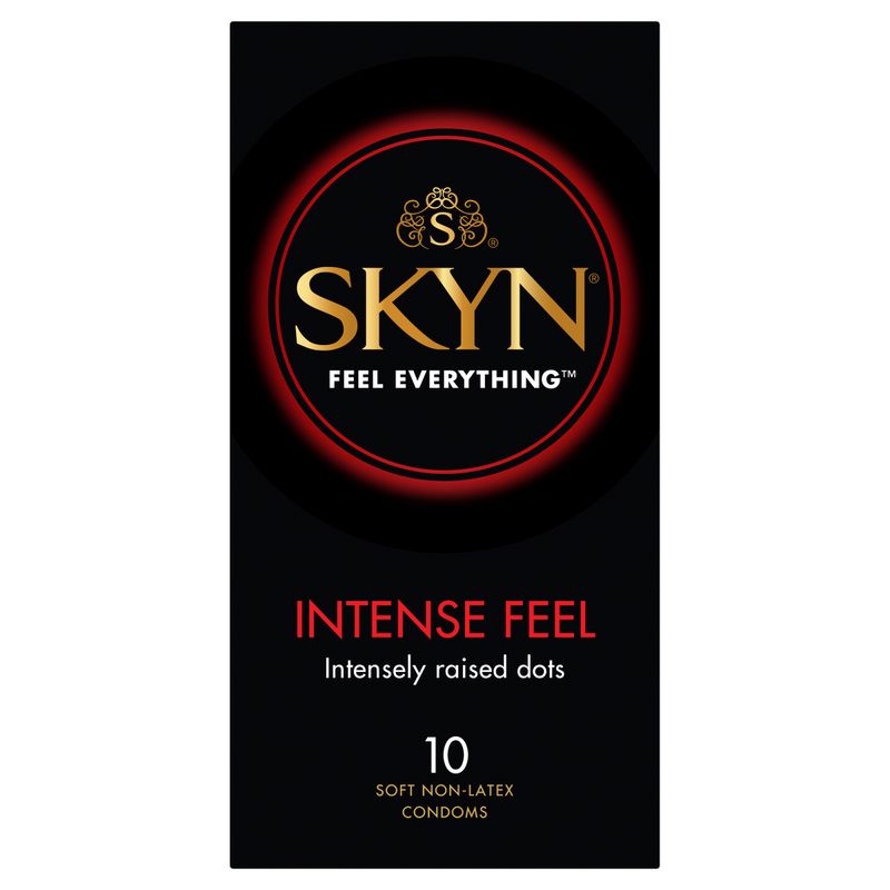Skyn Intense Feel Condoms – Textured with Raised Dots 10 Pack