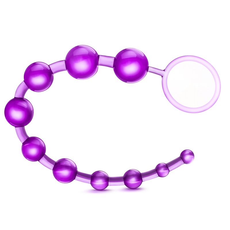 B Yours Basic Beads Purple Flexible Gradual Pleasure Beads