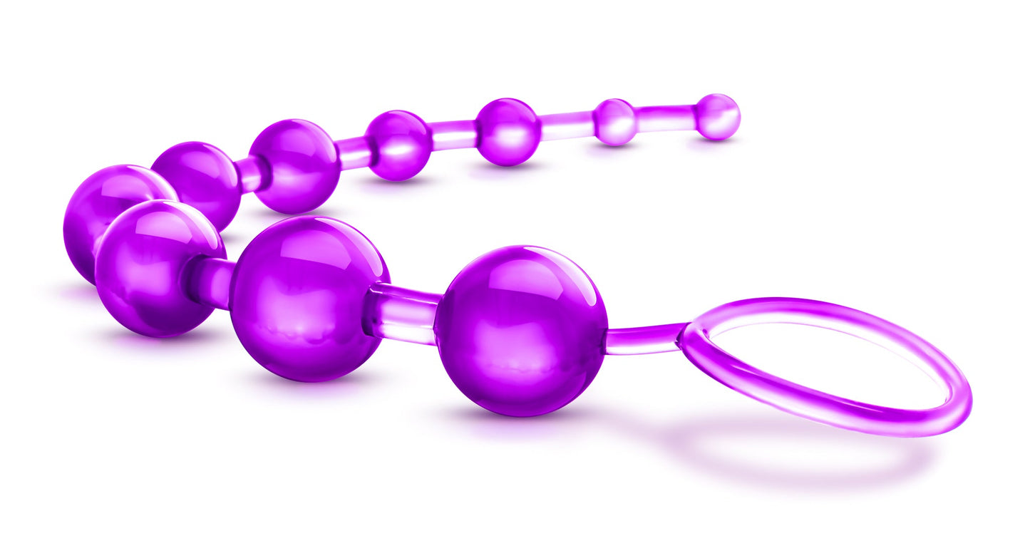 B Yours Basic Beads Purple Flexible Gradual Pleasure Beads