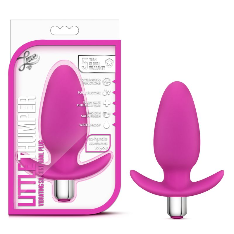 Luxe Little Thumper – Waterproof Vibrating Anal Plug with Removable Bullet