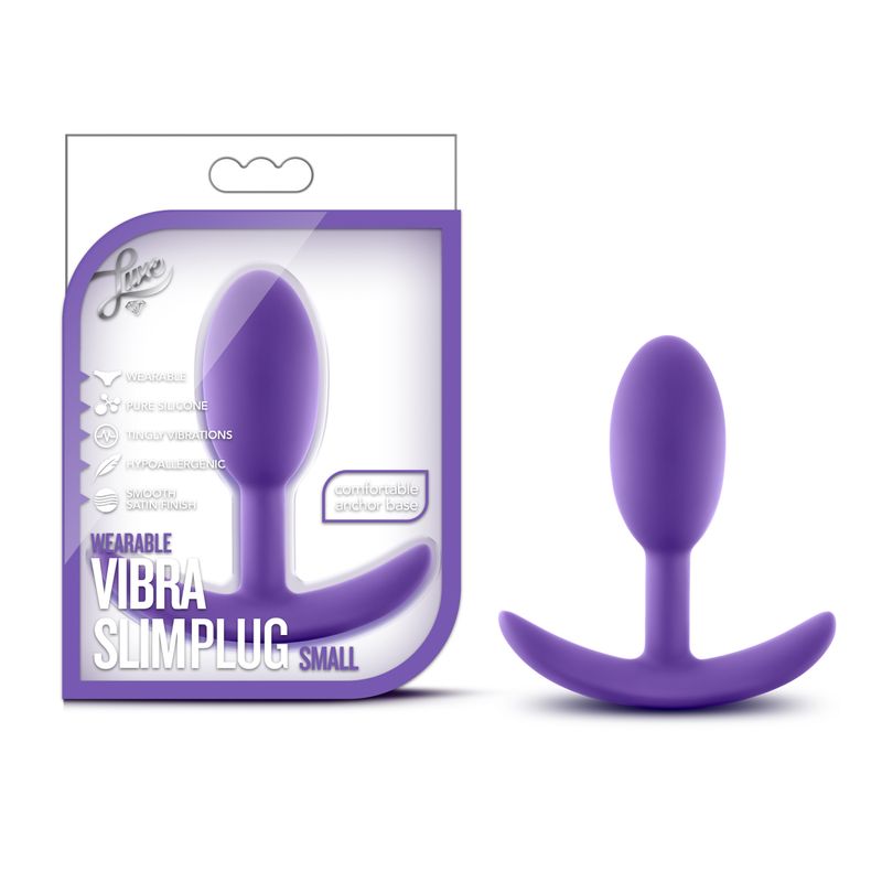 Luxe Wearable Vibra Slim Plug Small – Wearable Anal Plug