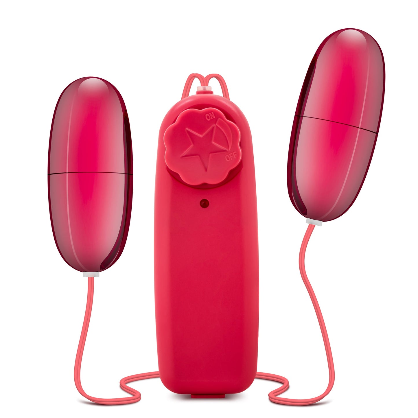 B Yours Double Pop Eggs Cerise Vibrating Pleasure Set