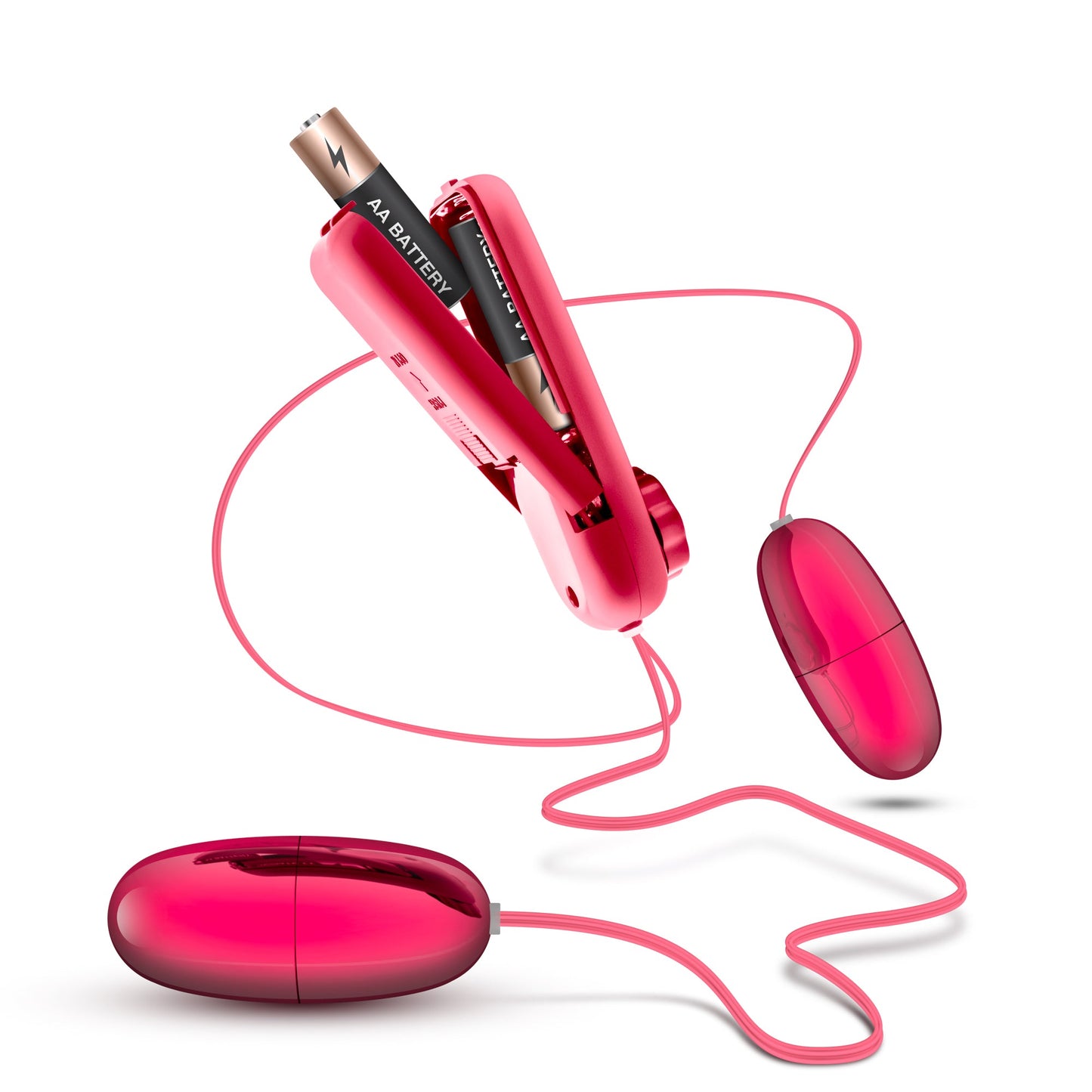 B Yours Double Pop Eggs Cerise Vibrating Pleasure Set