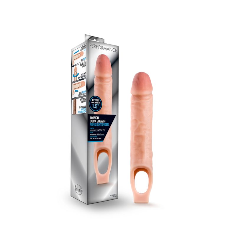 Performance Cock Sheath 10 Inch Penis Extender Sleeve