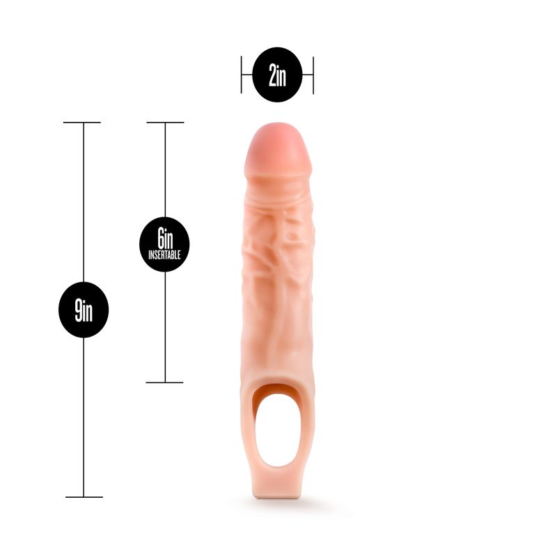 Performance 9 Inch Cock Sheath Penis Extender with Vanilla Scent
