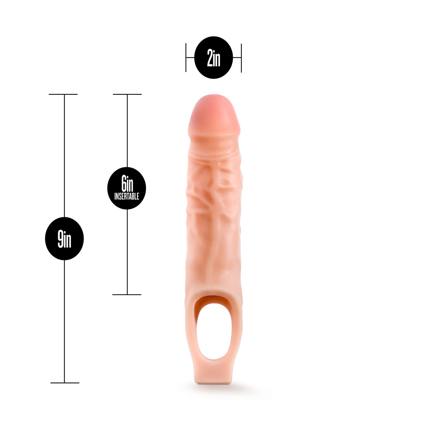 Performance 9 Inch Cock Sheath Penis Extender with Vanilla Scent