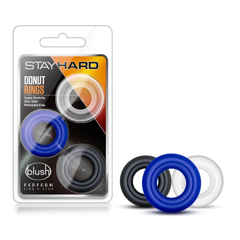Stay Hard Donut Rings - 3 Pack