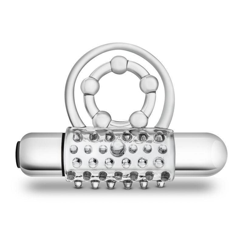 Stay Hard Vibrating Super Clitifier - Vibrating Cock Ring - Clear