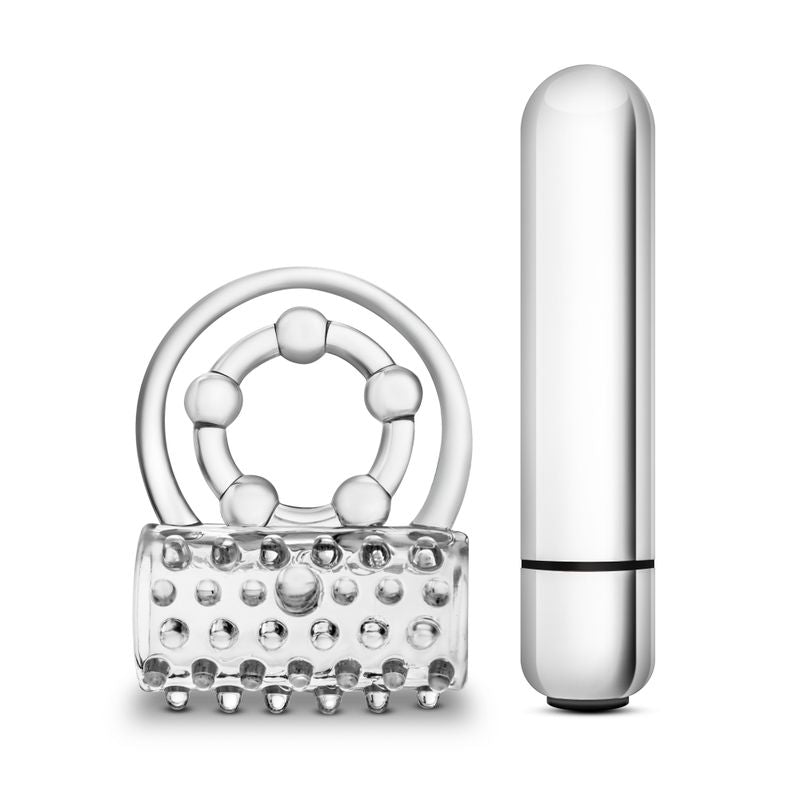 Stay Hard Vibrating Super Clitifier - Vibrating Cock Ring - Clear