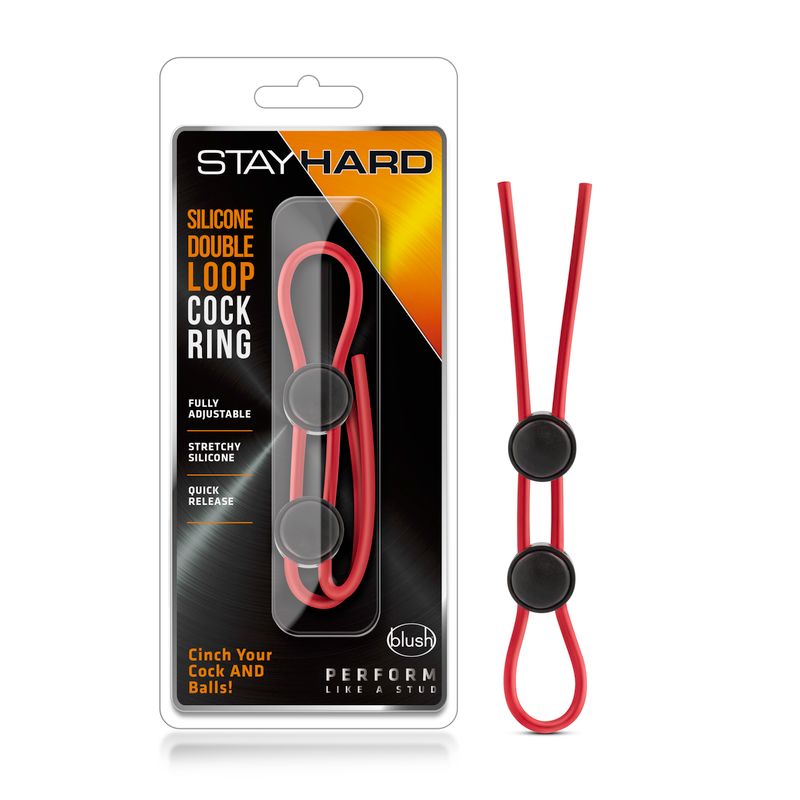 Stay Hard Silicone Double Loop – Adjustable Cock Ring