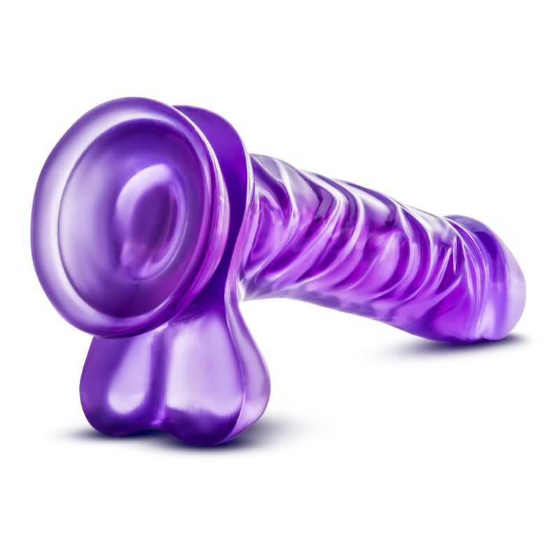 B Yours Basic Purple 9 Inch Dildo with Suction Cup
