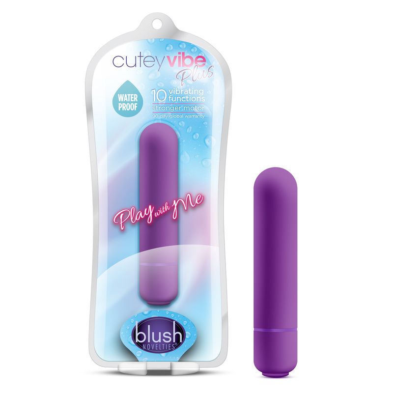 Play With Me Cutey Vibe Plus Purple Compact Bullet Toy