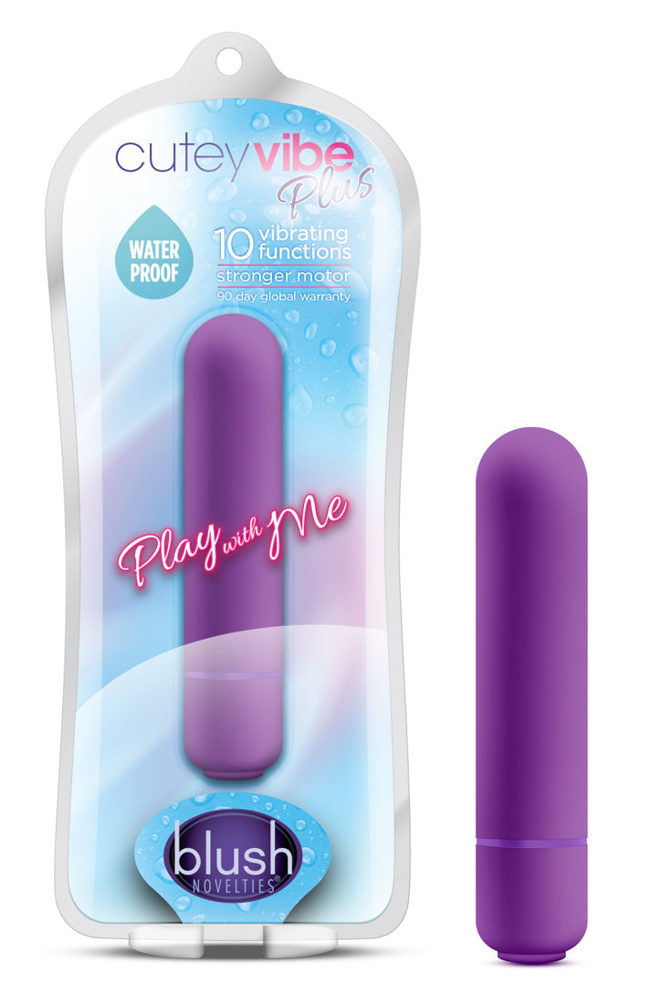 Play With Me Cutey Vibe Plus Purple Compact Bullet Toy