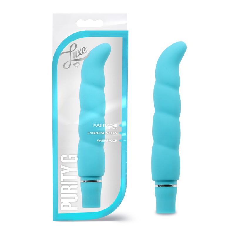 Luxe Purity G Aqua 6.25 Inch Vibrator with Vibrating Functions