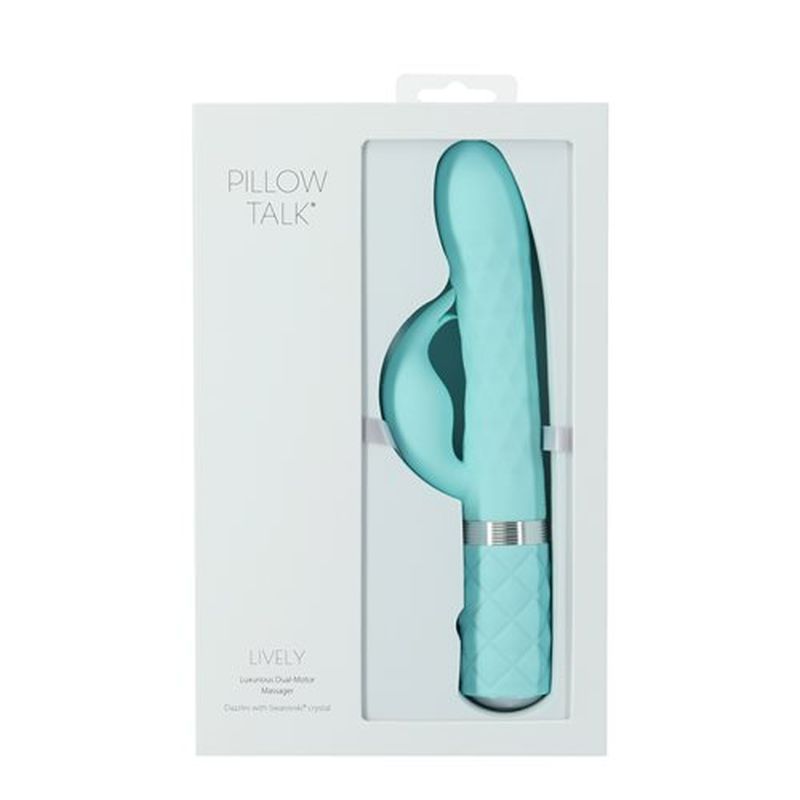 Pillow Talk Lively Teal Rabbit Vibrator