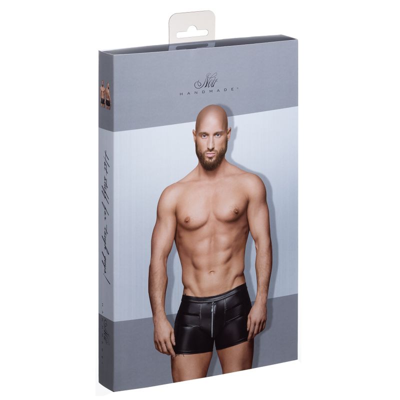 Sexy Tight-Fitting Shorts With Zipper and Stylish Seams Design