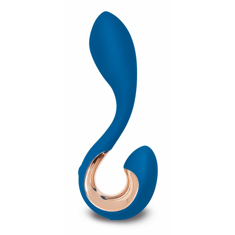 Gpop2 Indigo Blue Anatomic Vibrator 4.92 x 1.1 Inches