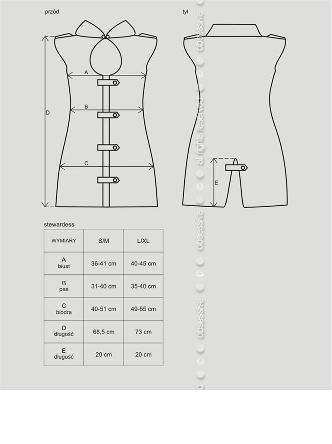 Sexy Grey Stewardess Costume Three Piece Set