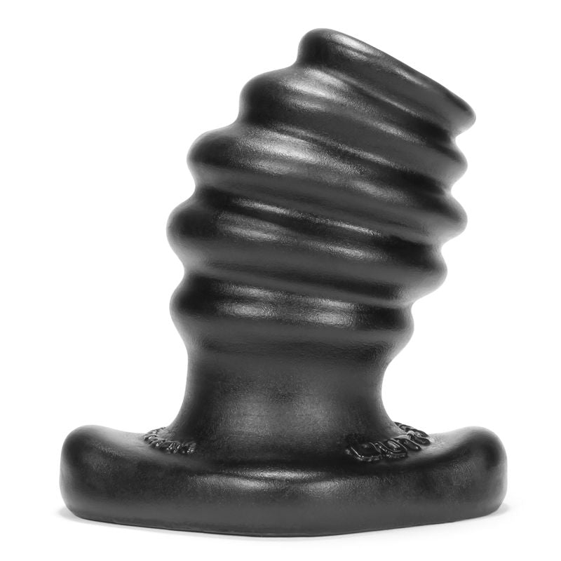 Butthole 2 Hollow Plug Medium Black Silicone