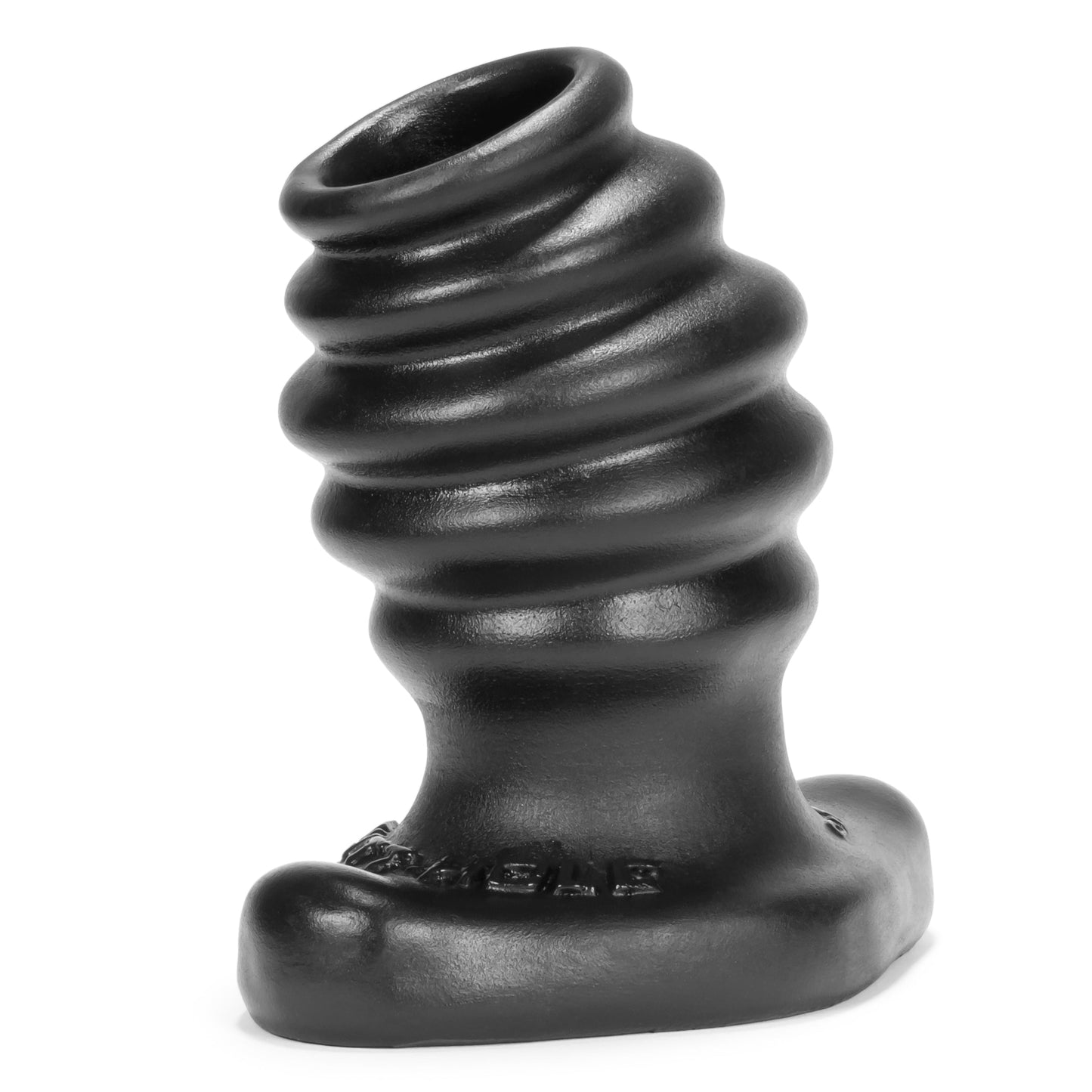 Butthole 2 Hollow Plug Medium Black Silicone