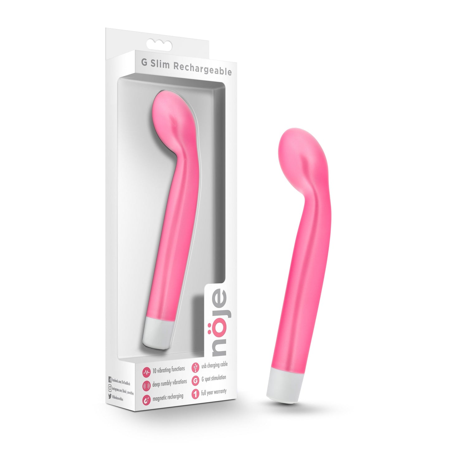 Noje G Slim Rose 8.25 Inch Vibrator