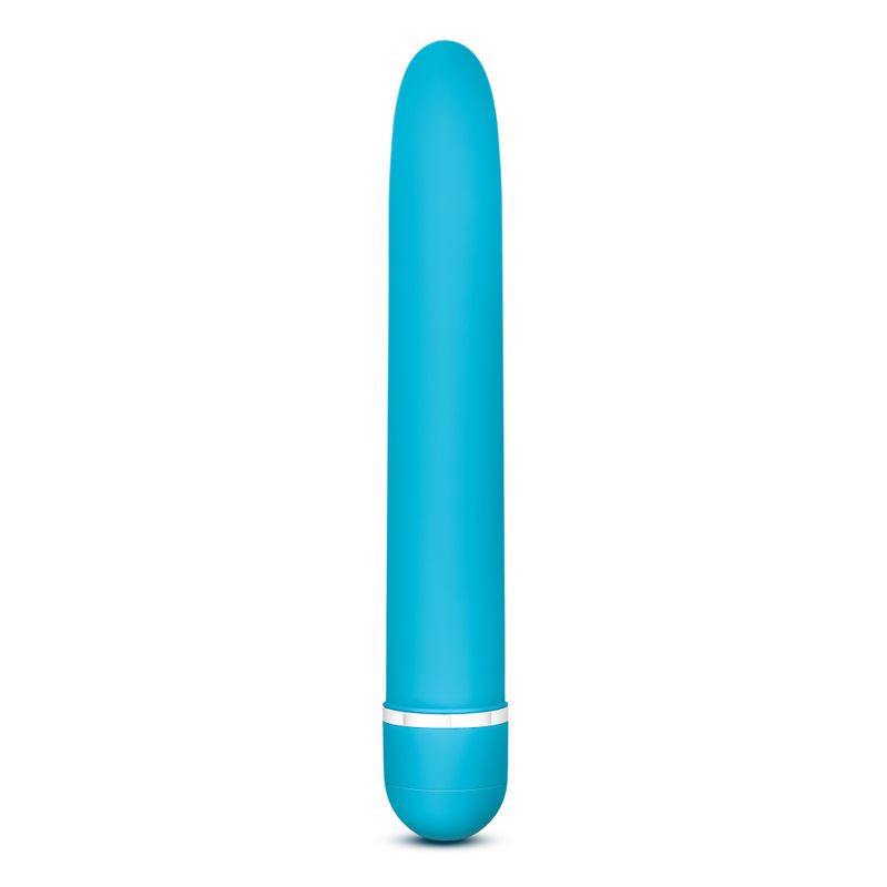 Rose Luxuriate Blue 7 Inch Vibrator with Satin Finish
