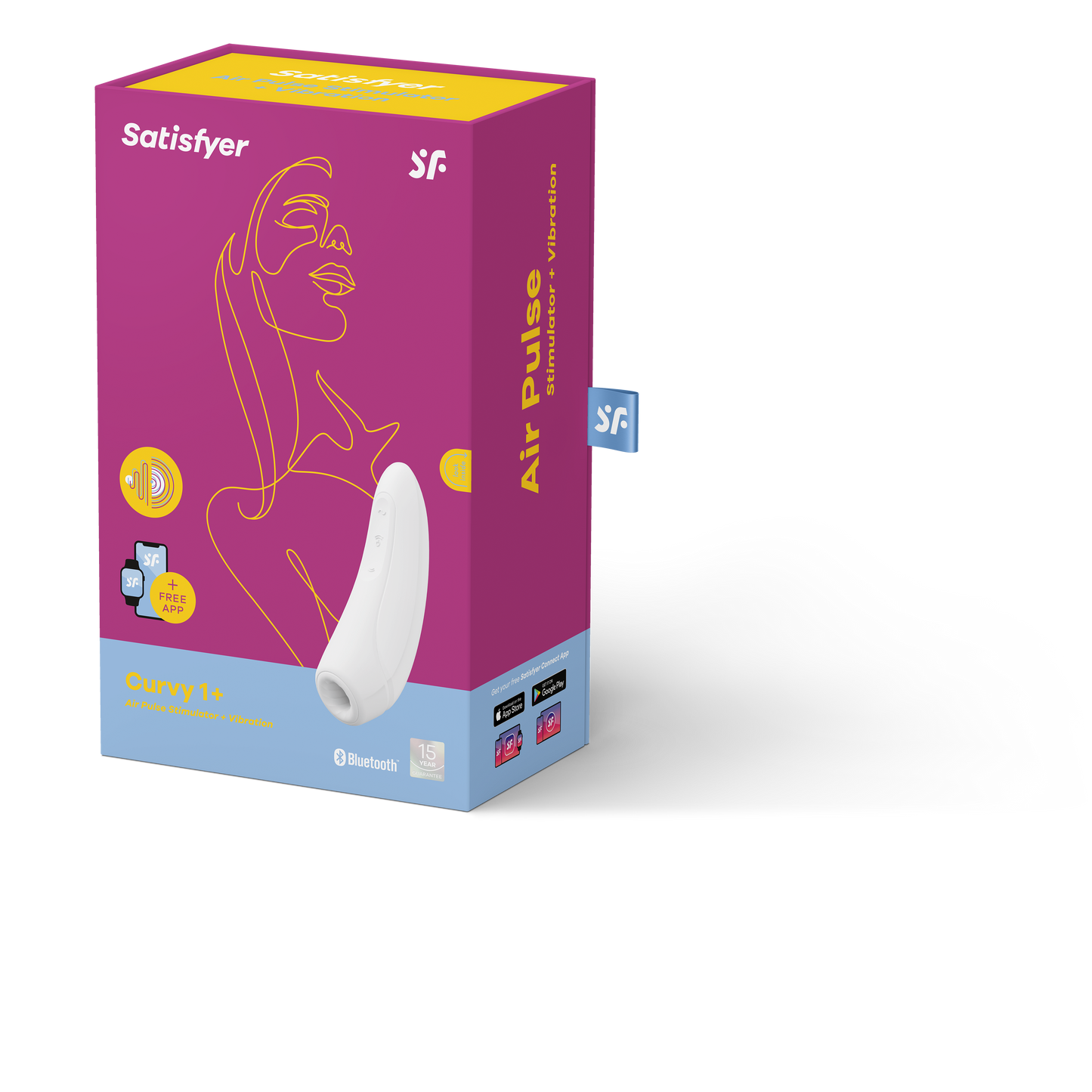 Satisfyer Curvy1+ White Clitoral Stimulator