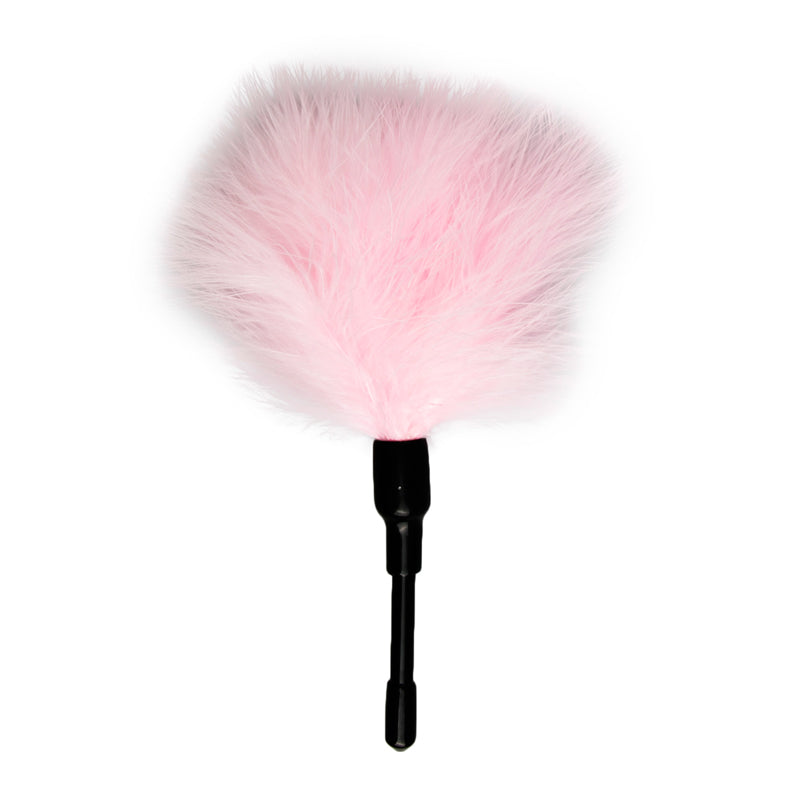 Tickler Pink Small Feather Teaser for Foreplay and Sensual Adventures