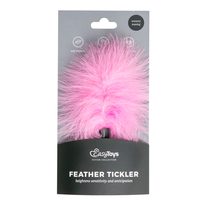 Tickler Pink Small Feather Teaser for Foreplay and Sensual Adventures