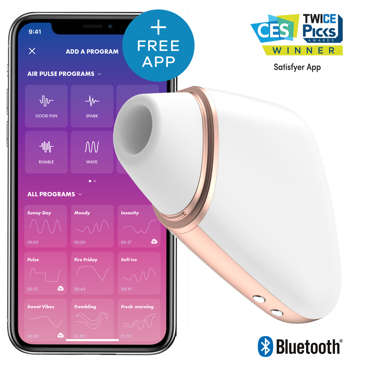 Satisfyer Love Triangle White - Compact Pleasure Device