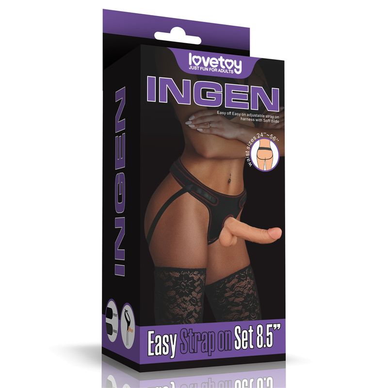 Easy Strap-on Set 8.5" (Flesh)