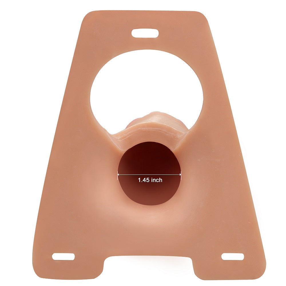 Hollow Big 8.5 Inch Strap-On (Flesh) – Silicone Hollow Dildo Strap-On