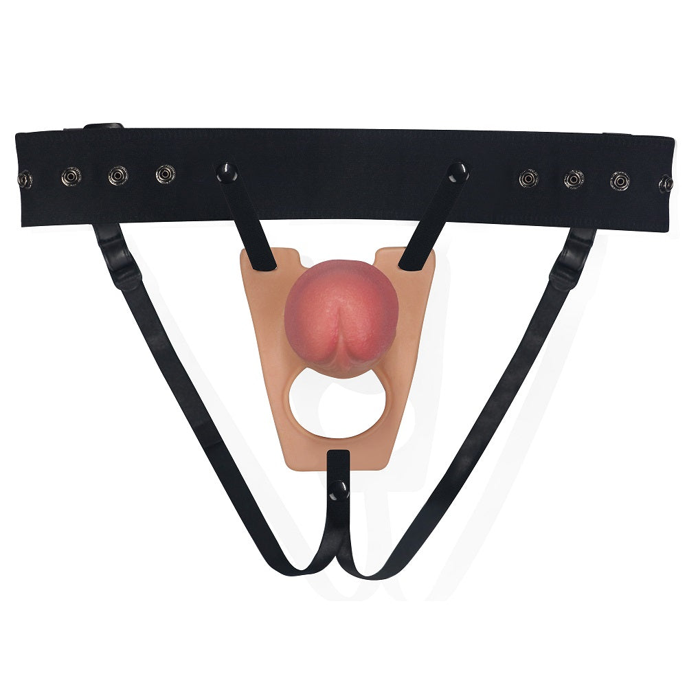 Hollow Big 8.5 Inch Strap-On (Flesh) – Silicone Hollow Dildo Strap-On