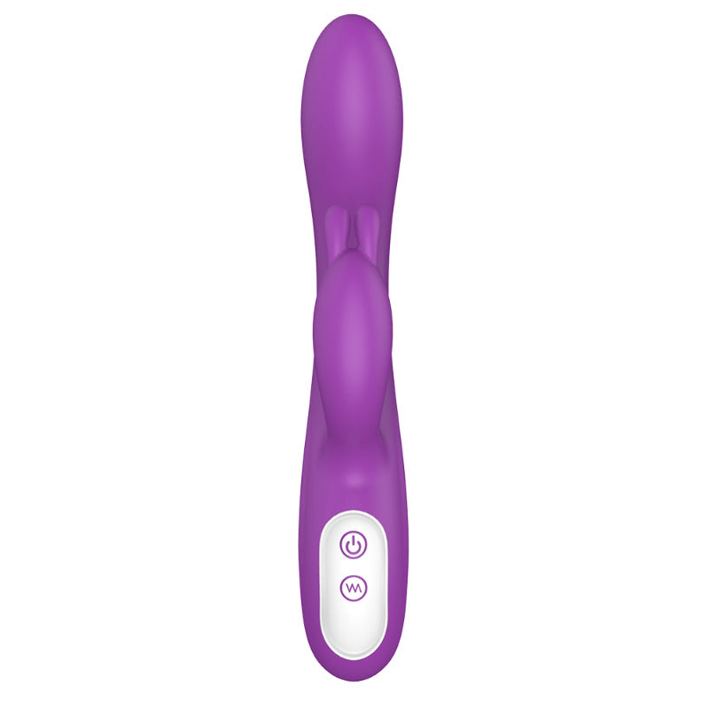 Naughty Heating Rabbit Vibrator Purple 8 Inches Long
