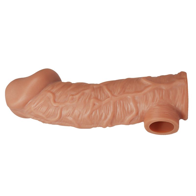 Cock Sleeve 1 Medium - Soft Silicone Pleasure Sleeve M 7" Inch Extra 1" Inch